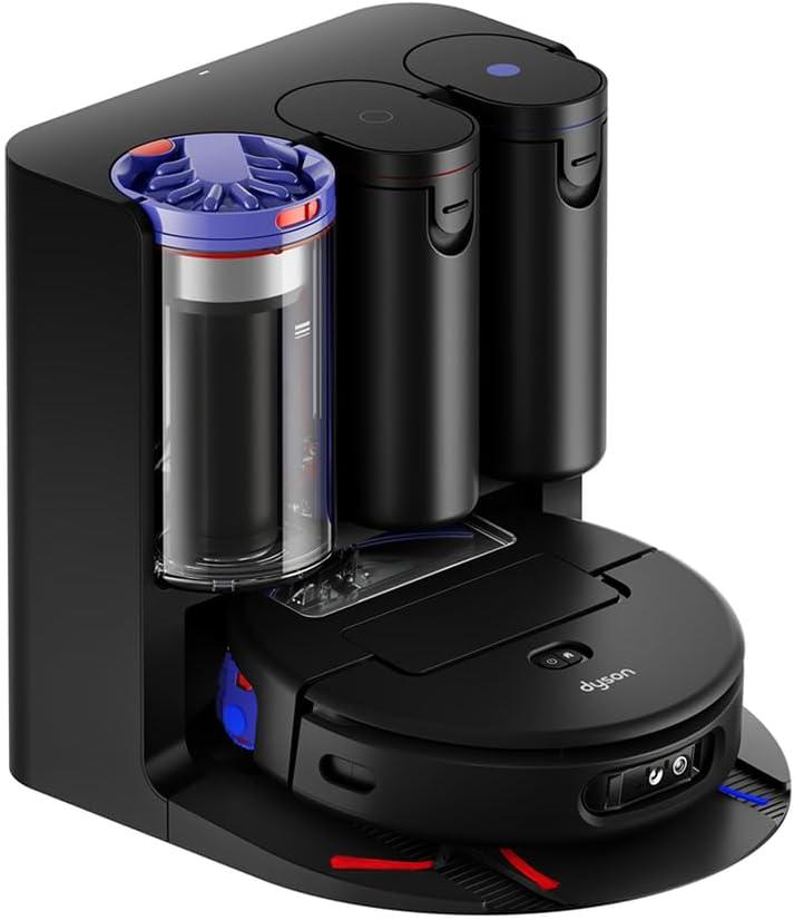 Product image of Dyson Spot+Scrub™ AI, Wet & Dry Robot Vacuum, Self‑Cleaning Wet Roller, 4× Carpet Suction Boost, Self‑Emptying, Self‑Cleaning, Self‑Refilling, AI Stain Elimination (Black/Blue)