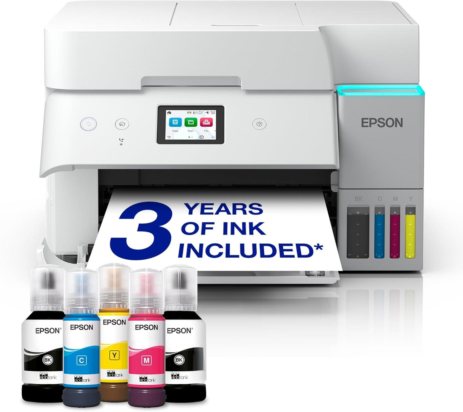 Product image of Epson EcoTank ET-4956 A4 Multifunction Wi-Fi Ink Tank Printer, With Up To 3 Years Of Ink Included, Black
