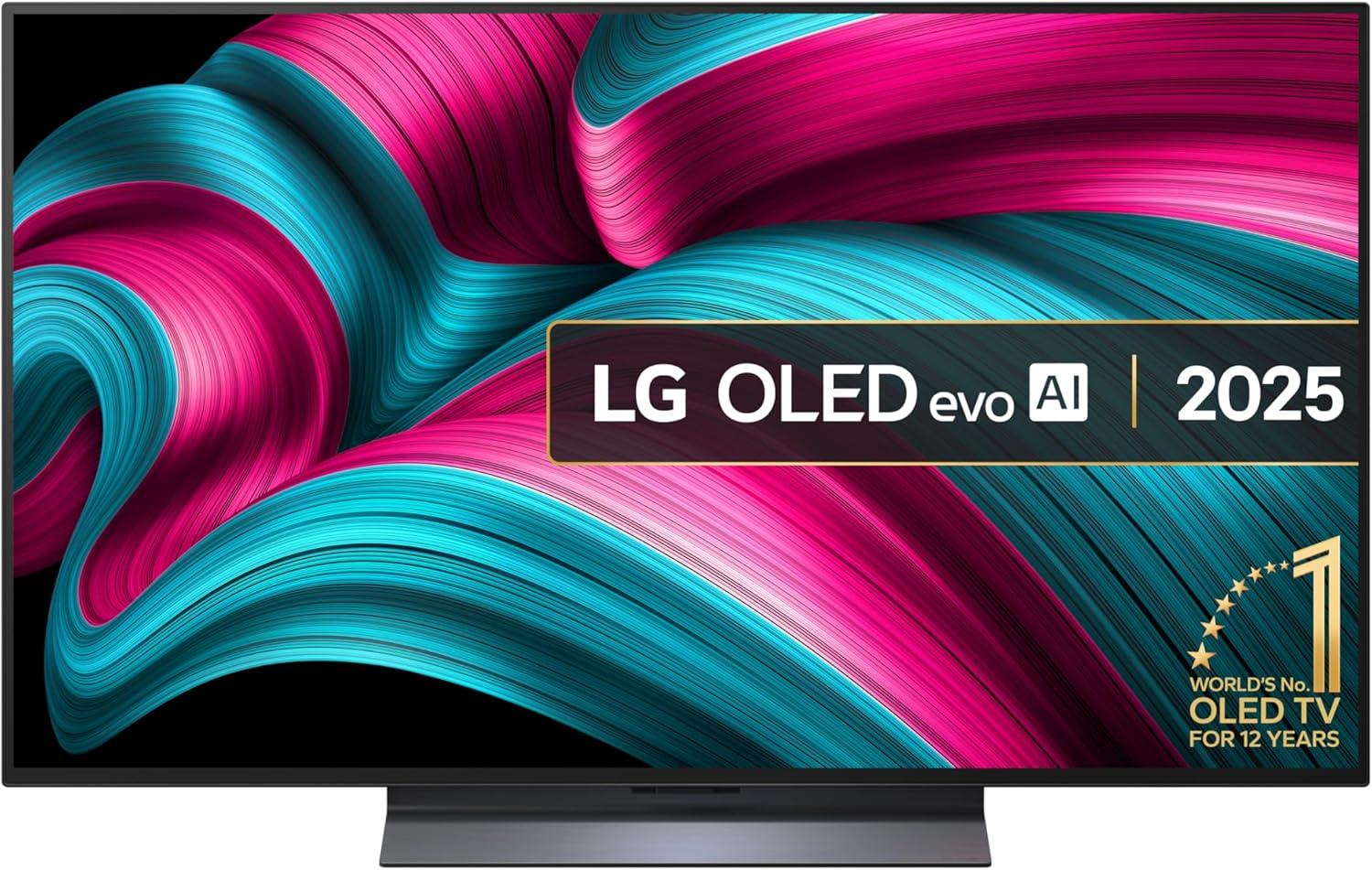 Product image of LG OLED48C55LA 48-Inch OLEDevo AI 4K UHD Smart TV, (α9 AI Processor, Dolby Atmos, Freeview Play and Amazon Alexa, 120Hz) [Model 2025]