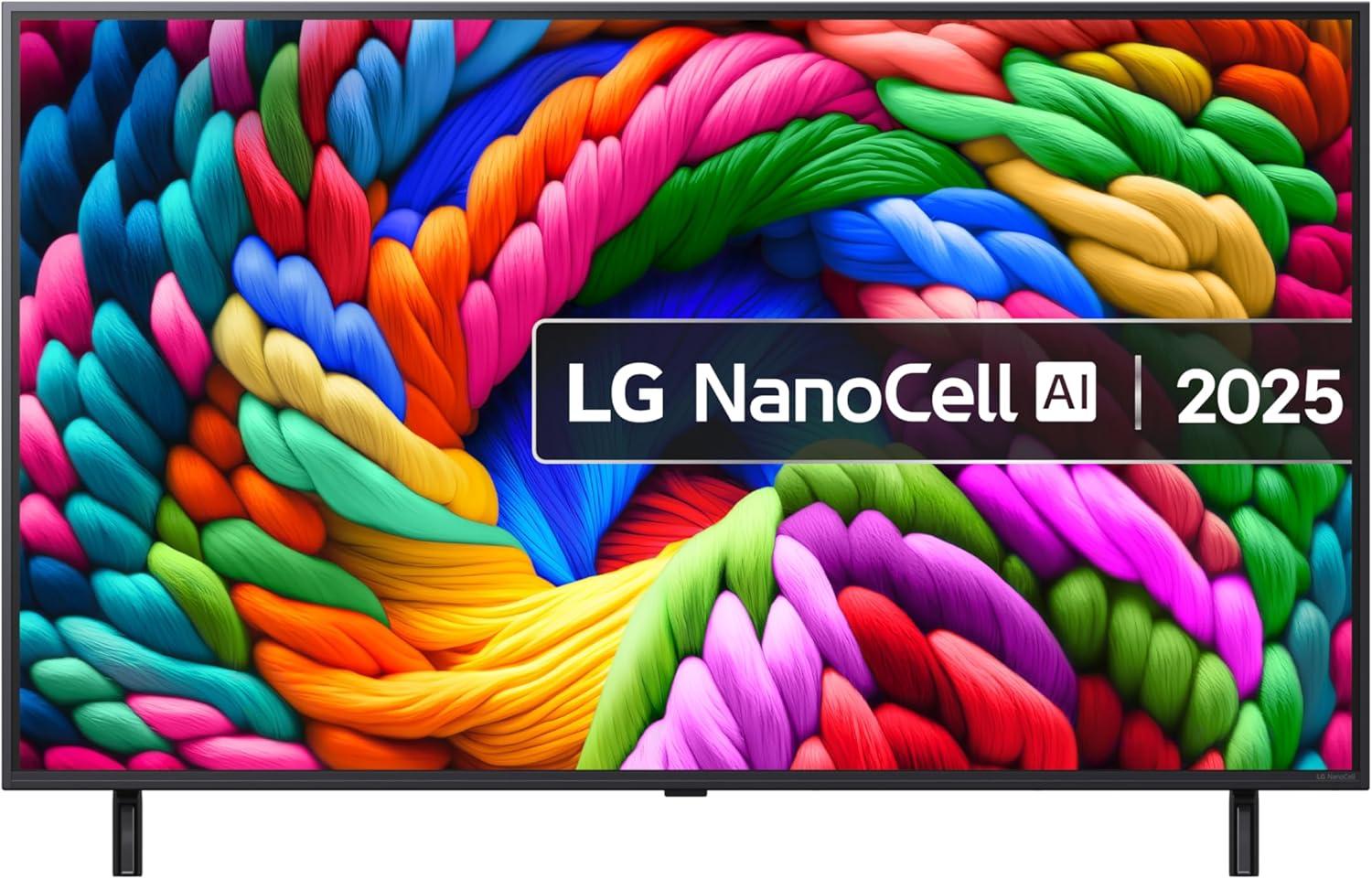Product image of LG 50NANO90A6B 50-Inch NANO AI 4K Smart TV (webOS 25 Platform with AI Concierge, alpha 7 AI Processor 4K Gen8, Game Optimiser & ALLM, 60Hz) [Model 2025] [Energy Class F]